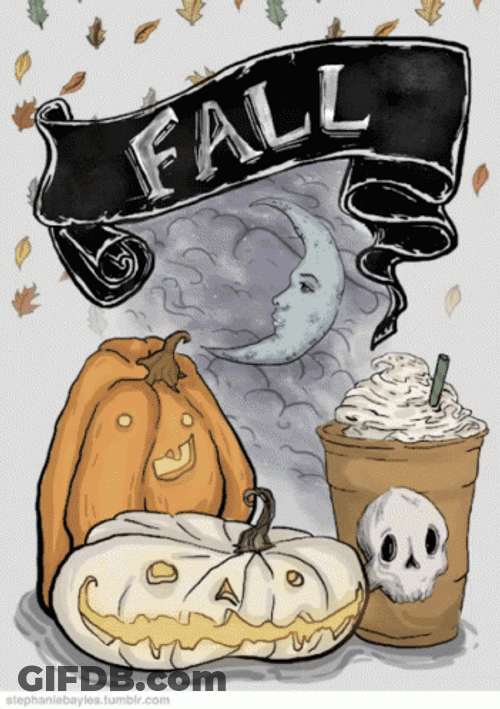 Pumpkin Spice Latte On Autumn Season GIF