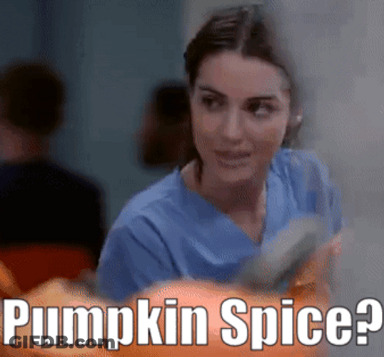 Pumpkin Spice Made Me Feel Nice GIF