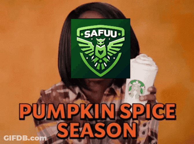 Pumpkin Spice Season Chills To My Bone GIF