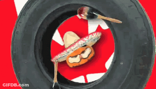 Pumpkin Wearing Sombrero And Mustache GIF