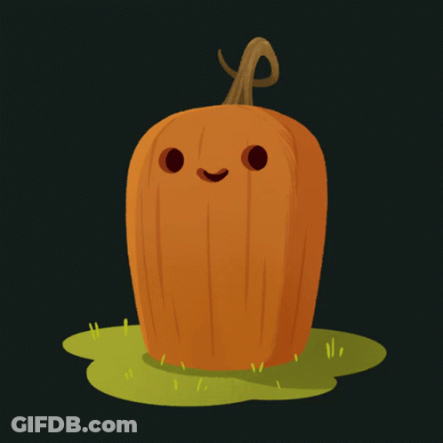 Pumpkin With Carved Face GIF