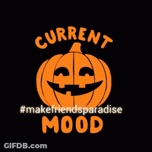 Pumpkin With Face Current Mood GIF