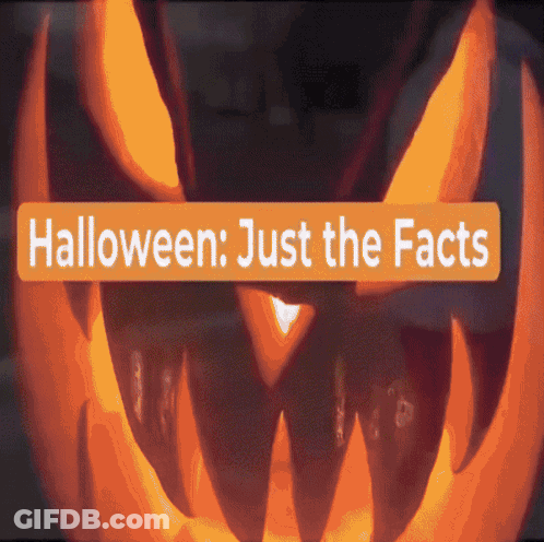 Pumpkin With Halloween Just The Facts GIF
