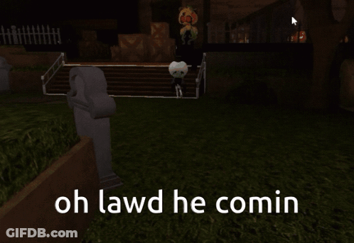 Pumpkin With Red Eyes Oh Lawd He Comin GIF