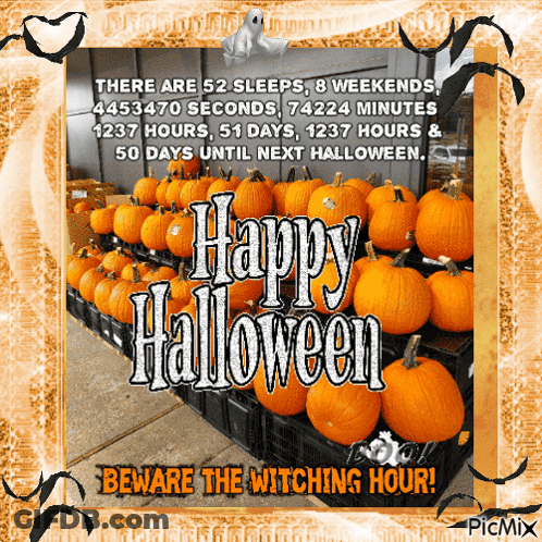 Pumpkins Beware The Witching Hour GIF