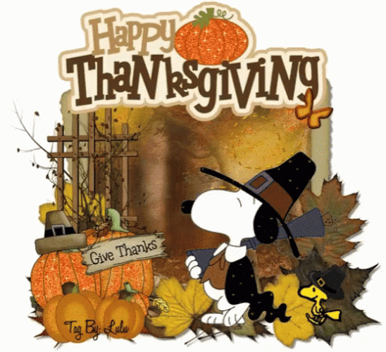 Pumpkins Happy Thanksgiving Snoopy And Friends GIF