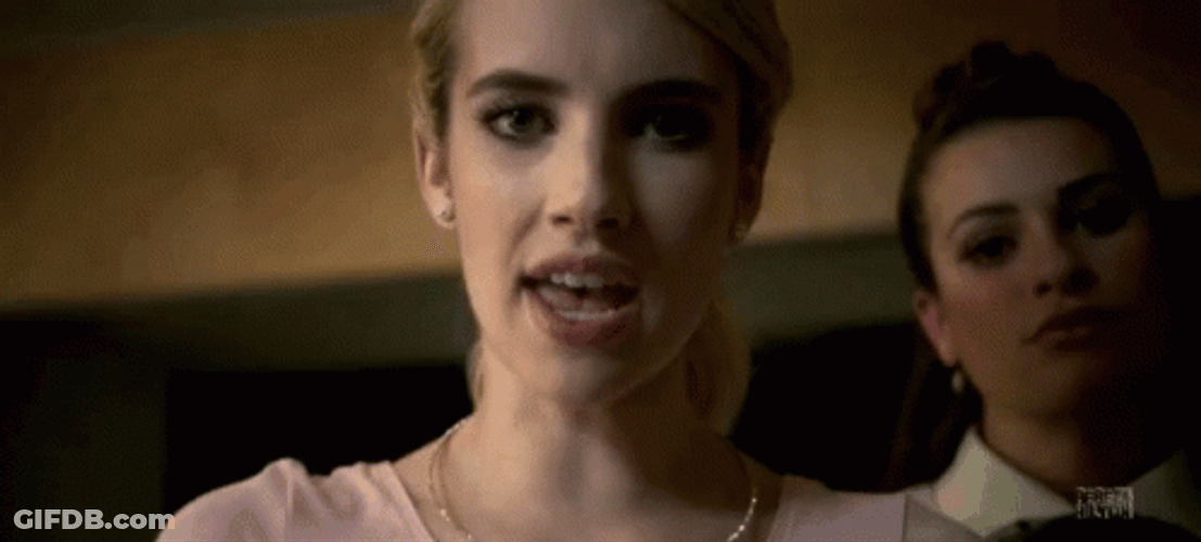 Punch In The Face Emma Roberts GIF