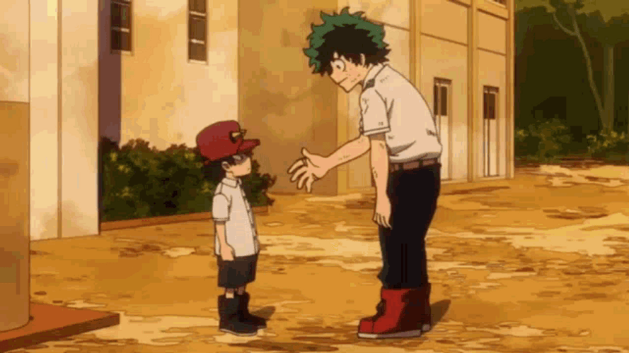Punched Hero Deku GIF