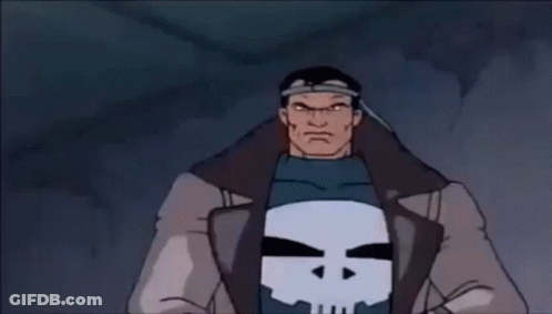 Punisher Holding Knife GIF