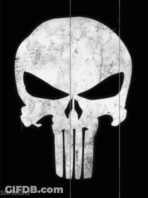 Punisher Skull Logo GIF
