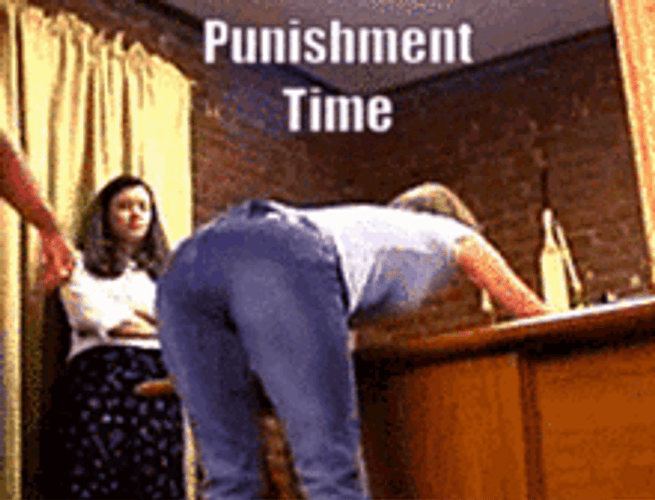 Punishment Time Butt Spank GIF