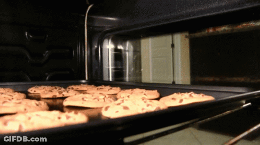Puppet Checking The Oven Baking GIF