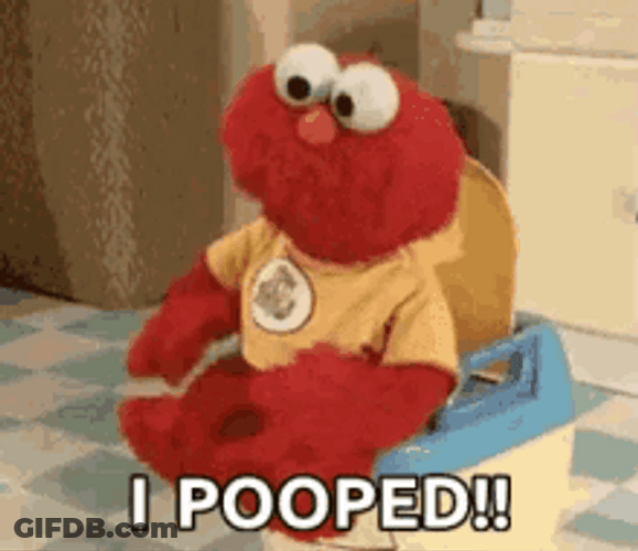 Puppet Elmo Pooped GIF