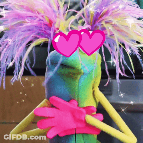 Puppet Heart Eyes GIF