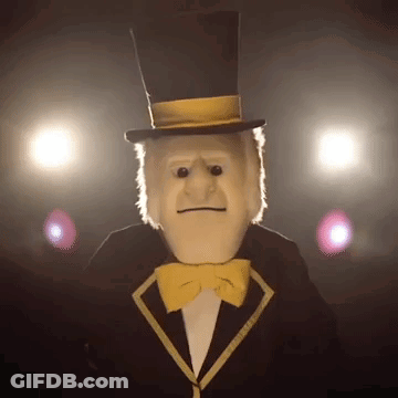 Puppet In Top Hat And Bow Tie GIF