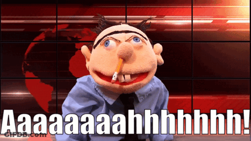 Puppet On Red Couch Saying What Doing GIF