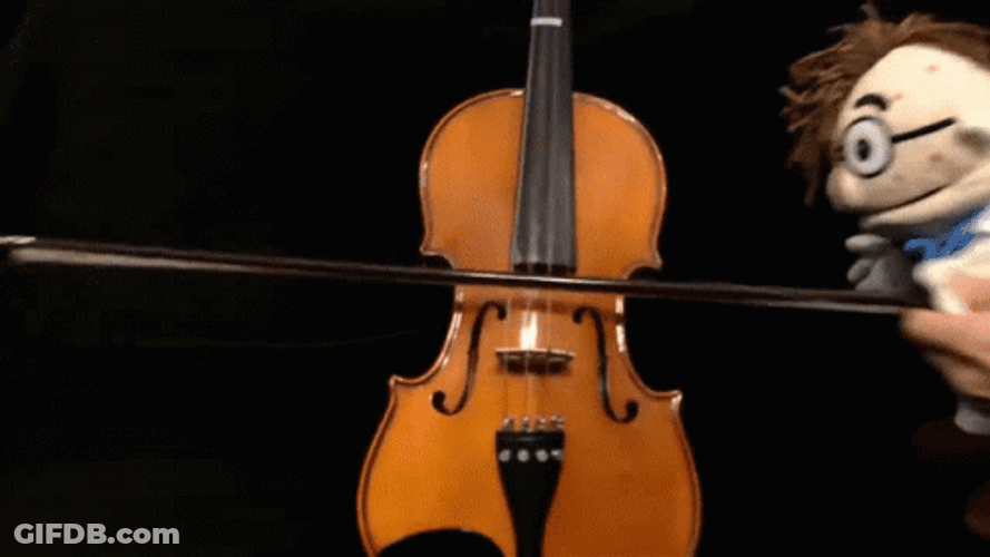 Puppet Playing Violin GIF
