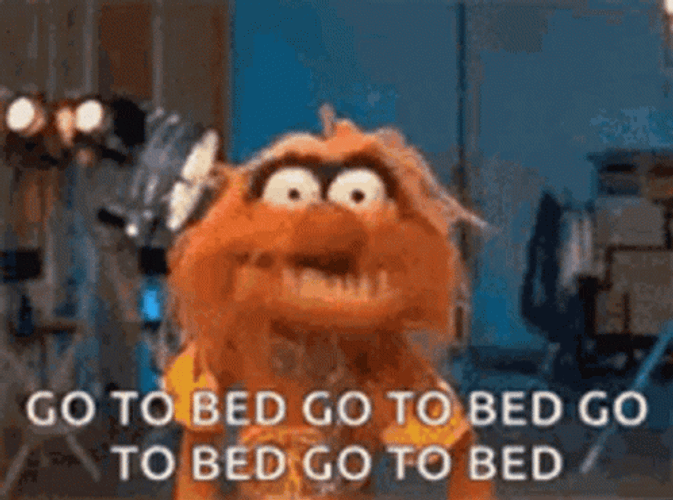 Puppet Repeated Go Bedtime GIF