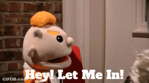Puppet Saying Hey Let Me In On It GIF