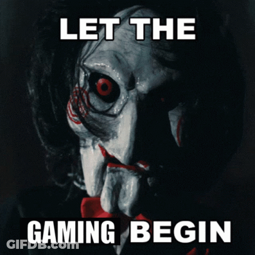 Puppet Saying Let The Gaming Begin GIF