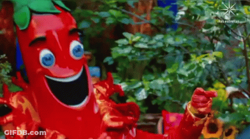 Puppet Saying We Love It Heere In Front Of Man In Suit GIF