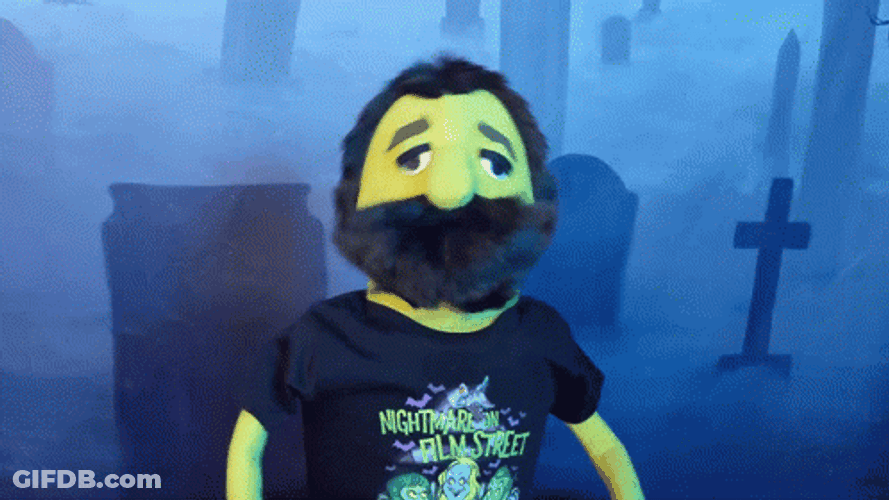 Puppet Wiggling Head GIF