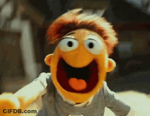Puppet With Big Smile GIF