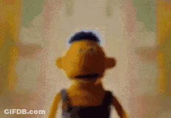 Puppet With Blue Hat Close Up GIF