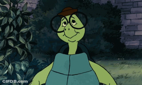 Puppet With Glasses And Bow Tie At Chalkboard GIF