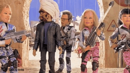 Puppet With Headset GIF