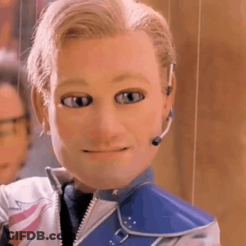 Puppet With Headset GIF