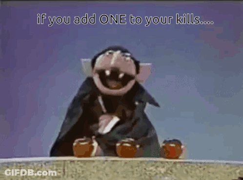Puppet With Number 3 GIF