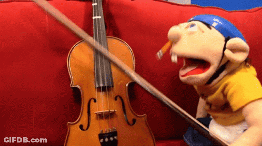 Puppets Playing Violin GIF