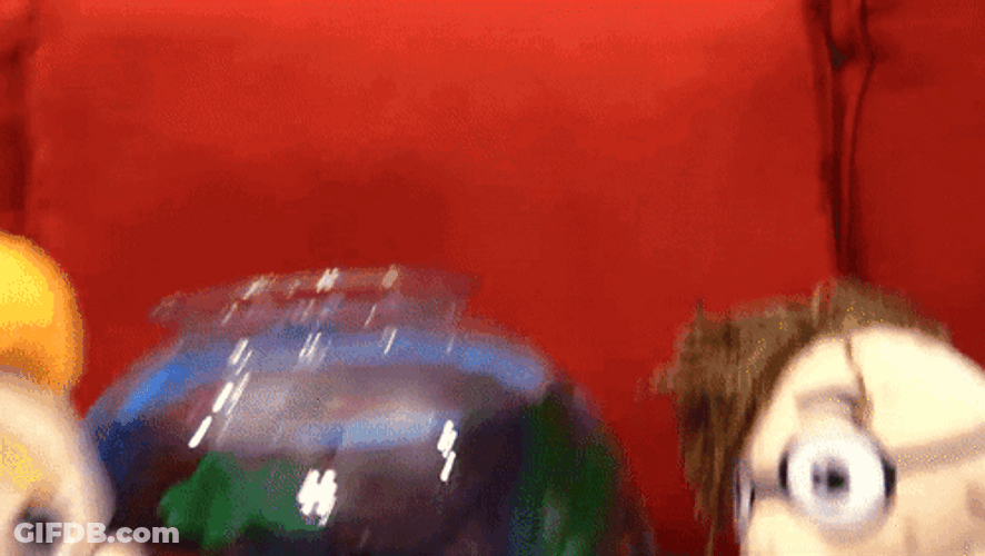 Puppets With A Bowl Of Goldfish GIF