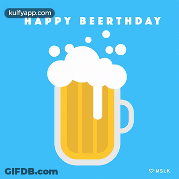 Puppy Birthday Card Saying Happy Birthday GIF