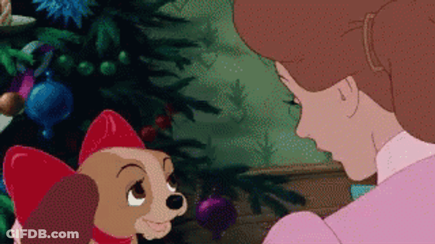 Puppy Lady And The Tramp GIF