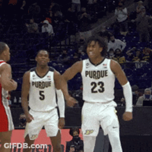Purdue Basketball Players Number 5 And 23 GIF