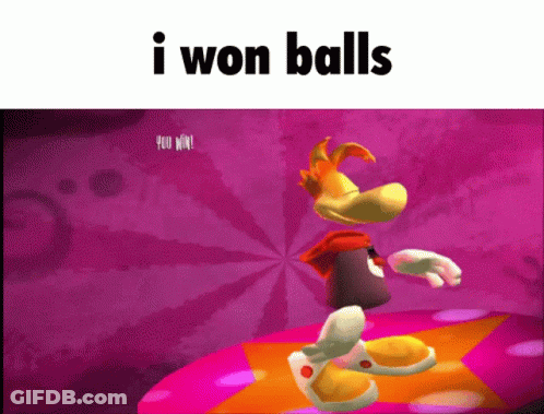 Purple Afro Cartoon Character Dancing With Rabbits GIF