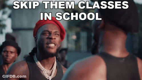 Purple Among Us Character With Blue Hat And Tie GIF