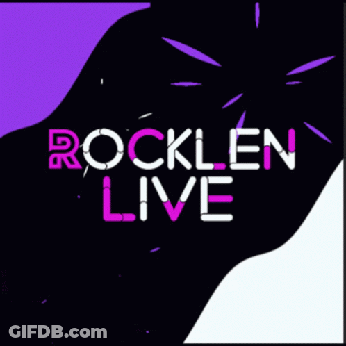 Purple And Black Background Rocklen Live GIF