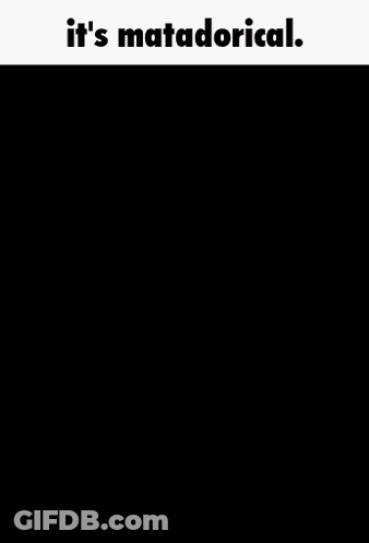 Purple And Black Cartoon Character Saying It's Matadorical GIF