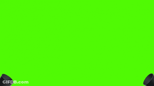 Purple And Black Confetti Is Falling From A Black Cannon On A Green Screen GIF