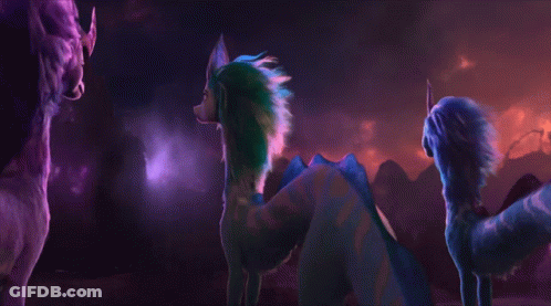 Purple And Blue Animal GIF