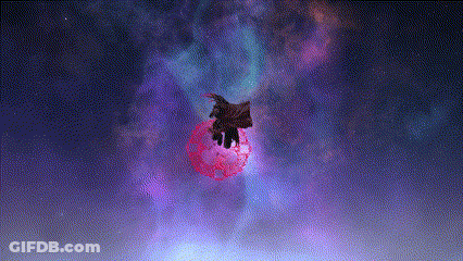 Purple And Blue Background With Red Circle GIF