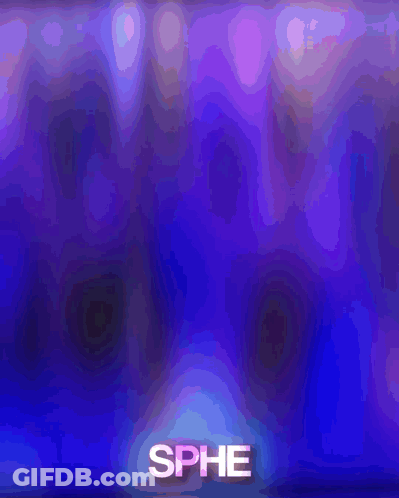 Purple And Blue Background With Word Sphe GIF