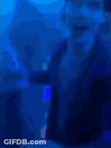 Purple And Blue Face Painting GIF