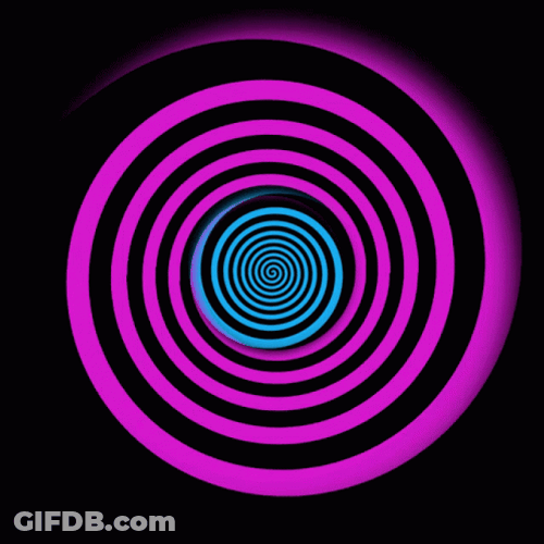 Purple And Blue Hypnoisis Spiral Loop GIF