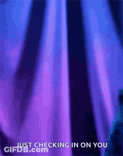 Purple And Blue Just Checking In On You GIF