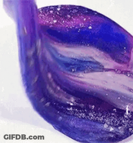 Purple And Blue Marble Sculpture GIF