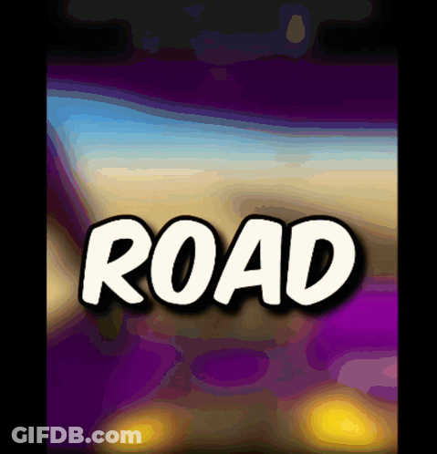 Purple And Blue Road Background GIF